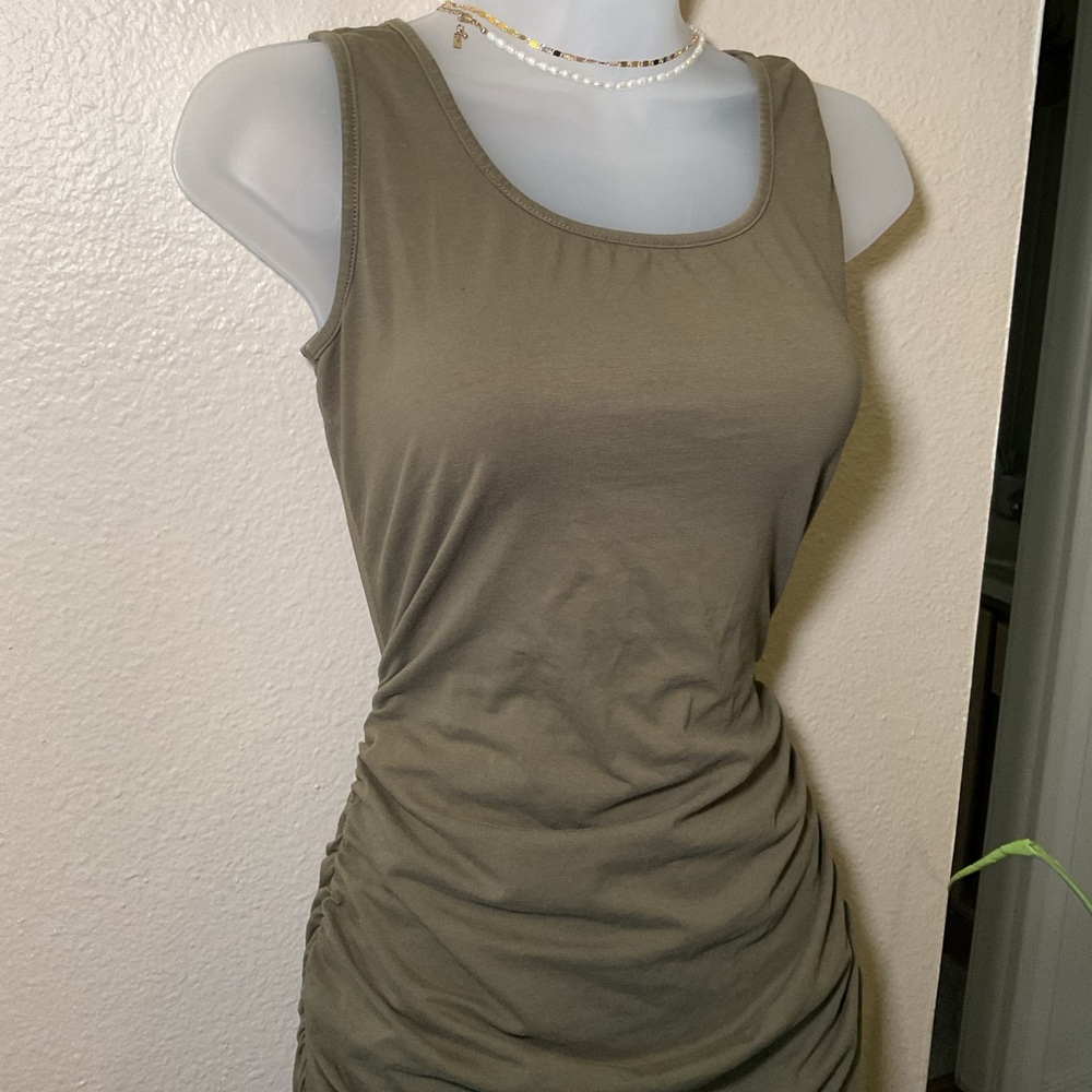 SCRUNCHED BODY-CON DRESS - Picture 3 of 9